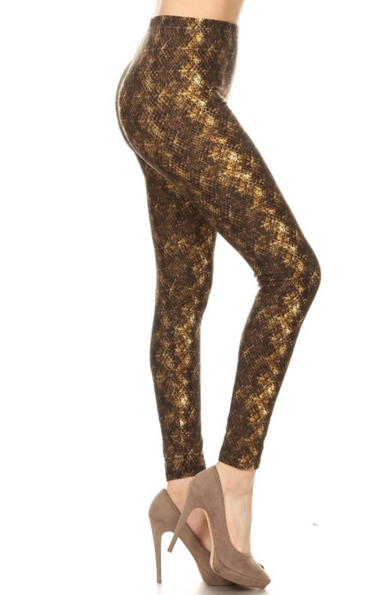 Corbin Snake Print Leggings  Snake print leggings, Printed leggings  outfit, Snakeskin leggings