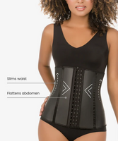 Ultra-lightweight compression latex waist cincher