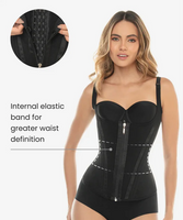 Vest with V shape & zipper