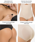 Seamless thermal abdomen focused body shaper