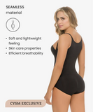 Seamless thermal abdomen focused body shaper