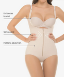 Slimming body shaper with back support