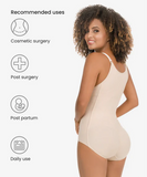 Slimming body shaper with back support