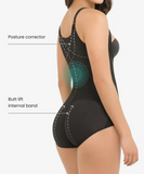 Butt-lifting compressive bodysuit