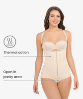 Butt-lifting compressive bodysuit