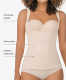High-control camisole with back support