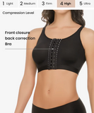 Front closure bust support bra