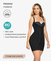 Gradual compression curvy body shaper