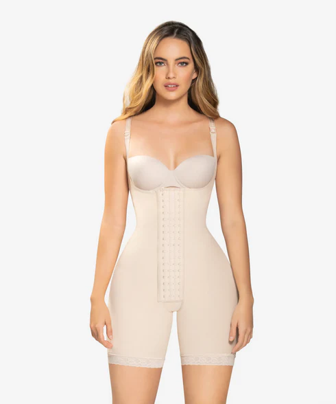 Gradual compression curvy body shaper