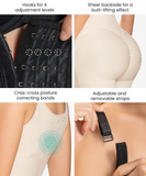 Gradual compression curvy body shaper