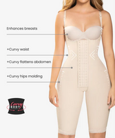 Gradual compression curvy body shaper