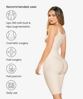 Gradual compression curvy body shaper