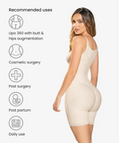 Gradual compression curvy body shaper