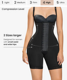 Gradual compression curvy body shaper