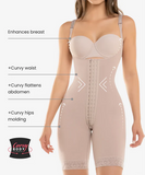 Hook closure bodysuit with zip crotch