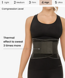 Workout sweat enhancing waistband