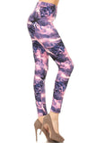 regular pink, Purple, and black Tie dye leggings