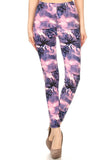 regular pink, Purple, and black Tie dye leggings