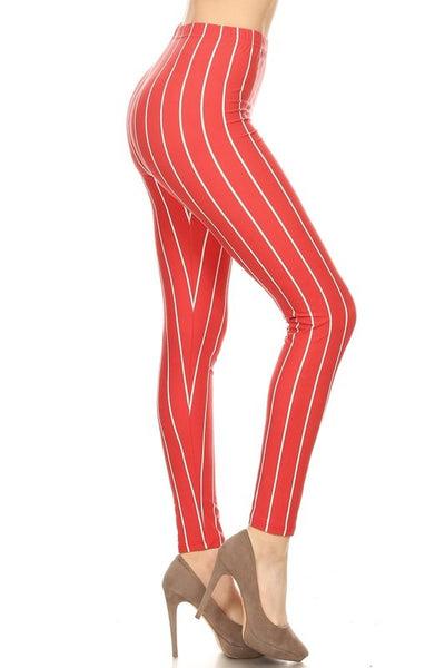 regular alizarin Striped legging