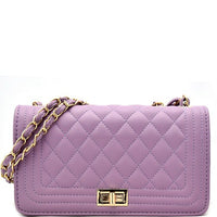 ELEGANT DESIGN STITCHED CROSSBODY MEDIUM LAVANDER