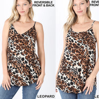 Reversible Large Leopard print top