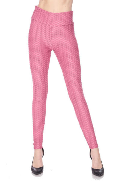 High Waist Luxury Scrunch Butt Lifting Leggings mauve