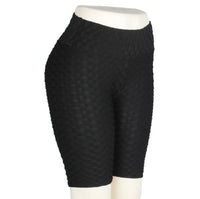Biker Shorts Anti-Cellulite Honeycomb Textured Scrunch Butt
