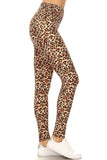 5" yoga waist band Sassy Leopard leggings