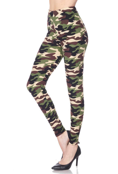 regular Light Camo Ankle Brushed Leggings