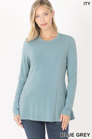 ITY Long Sleeve Top Blue Grey