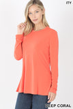 ITY Long Sleeve Top Deep Coral