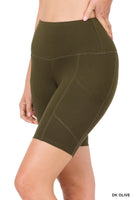 BRUSHED MICROFIBER WIDEBAND SHORTS DK OLIVE