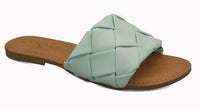 Thick Band Slide Sandals mint